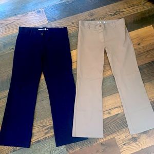 BETABRAND Dress Yoga Pants! XL Petite Faux pockets